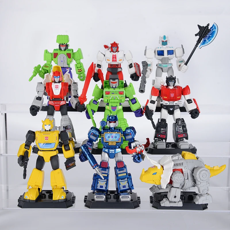 Blokees Transformer Shockwave Building Blocks Optimus Prime Bumblebee Action Figure Transforming toys Robot Model Kids Gift