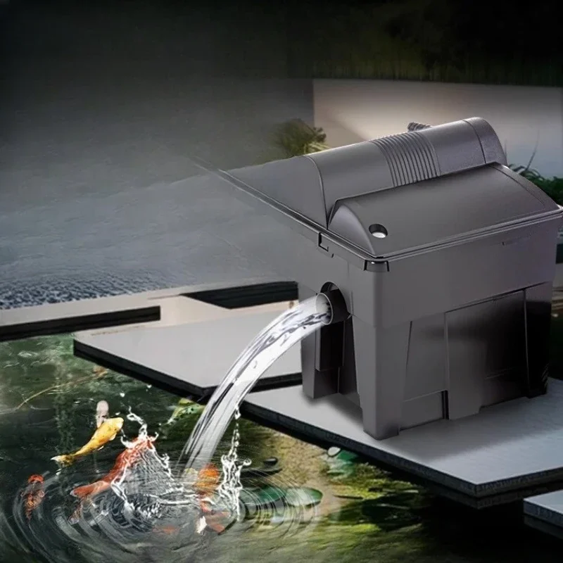 Fish pond filter box, fish culture circulating water system ecological filter purification equipment turnover box upgrade