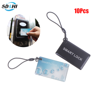13.56Mhz IC Card Tuya TTlock BLE Electronic Smart Door Lock Card Digital Smart Fingerprint Locks Unlock Small RFID Card 10Pcs