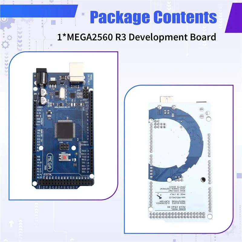 HOT!A72T MEGA2560 R3 Development Board ATMEGA16U2-MU For Arduino 5V USB For UNO Shield ISP IDE Bootloader Development Board