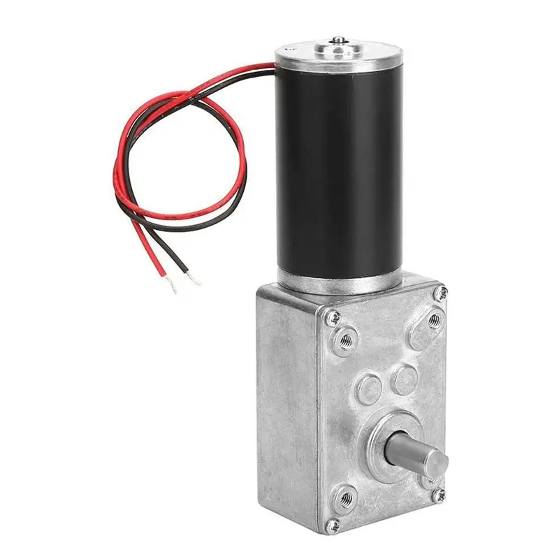 AB46-4X DC 12V Gear Motor High Torsion Speed Reduce Electric Gearbox Motor Reversible Gear Motor 8Mm Shaft (12V 16RPM)