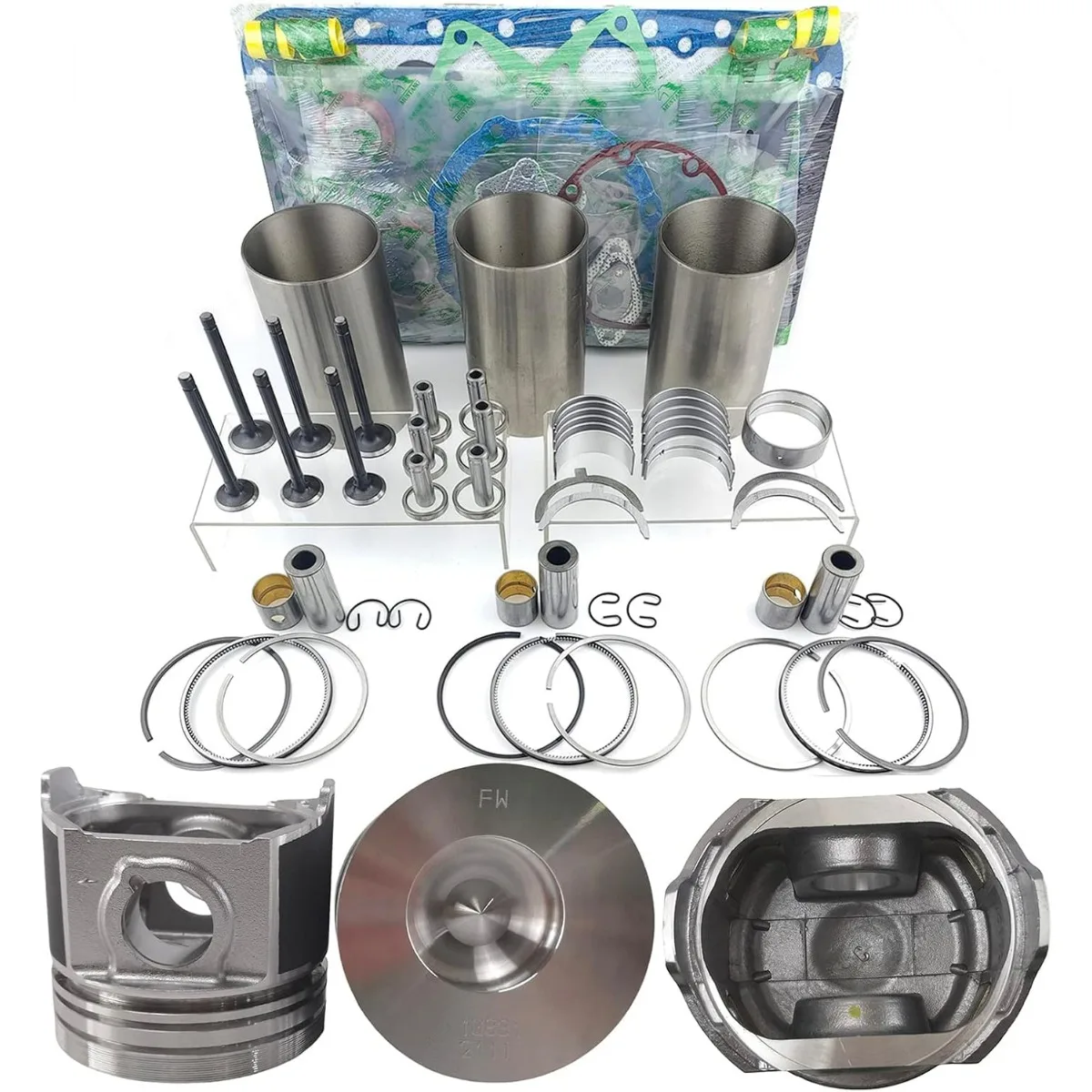 

D1803 Engine Overhaul Rebuild Kit For Kubota D1803 Engine Rebuild Kit L2800F L3240F L3540GST FT300 STW40 KL34H KL315 Tractor