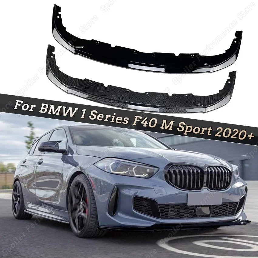 

For BMW 1Series F40 M Sport Front Bumper Splitter Lip Diffuser Spoiler Protector Cover Guard Deflector 118i 120i 128ti 2020-2023