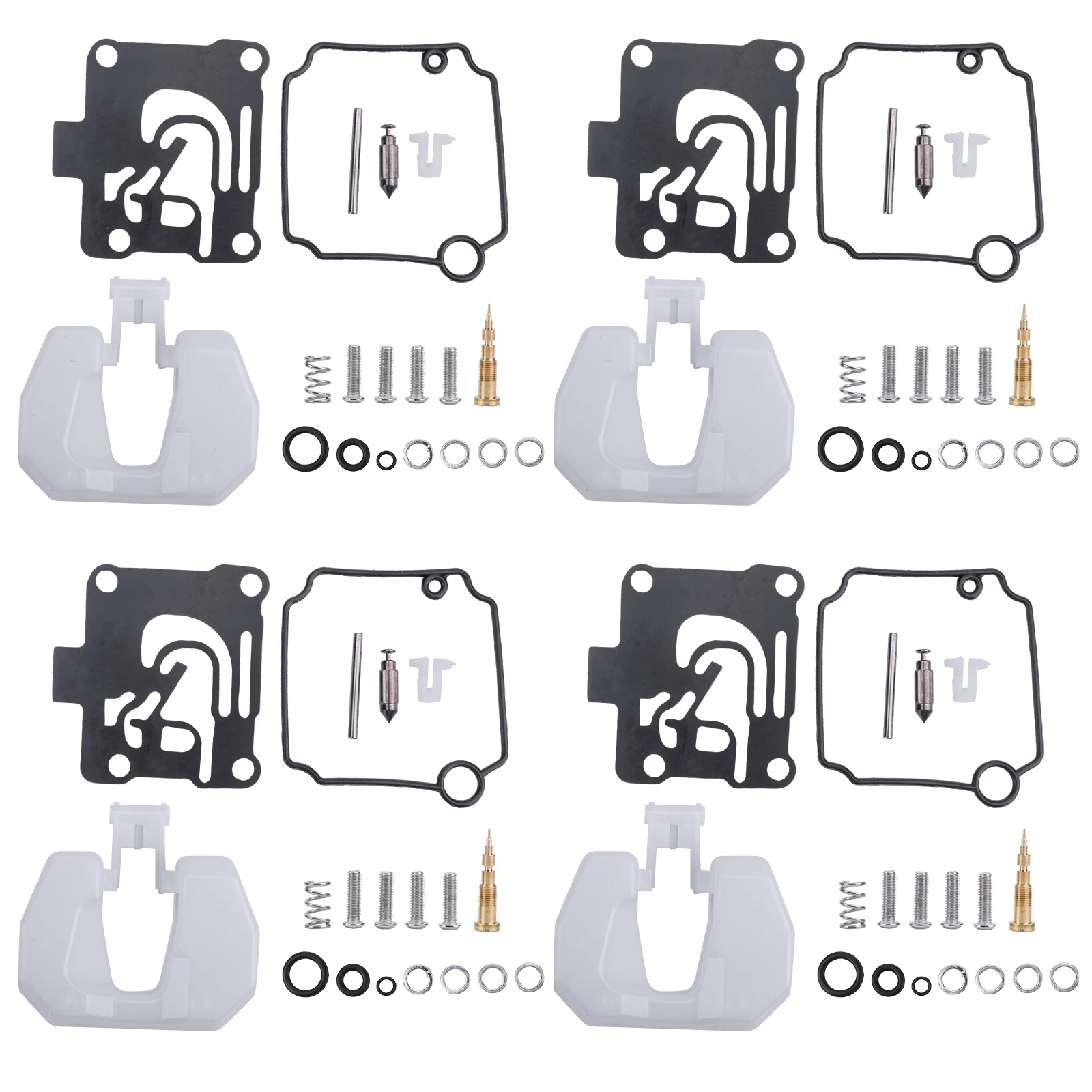 

4PCS Car Carburetor Repair Kit Compatible For Yamaha 4-Str 40 50 HP 62Y-W0093-11-00/62Y-W0093-10-00 Auto Accessories
