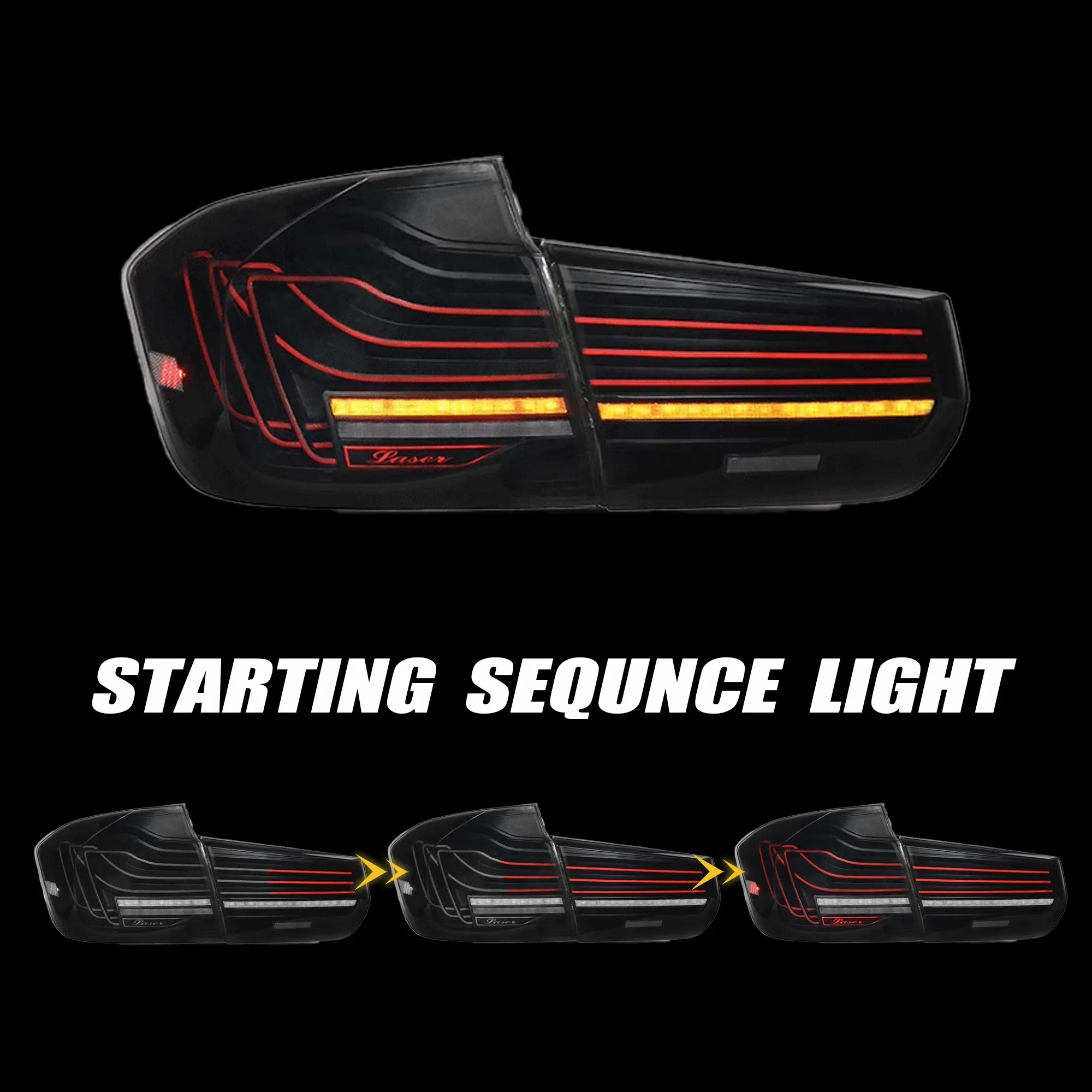 LED Tail Lamp for BMW 3 Series F30 2012-2019 F80 318i 320i 325i 328i M3 Tail Light Drl Rear Stop Brake Automotive Accessories