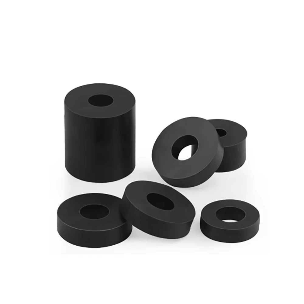 1/2/5/Pcs Rubber Shock Pad Black Round Shock Pad Sound Insulation Machine Foot Pad OD 50/55/60/62/70mm