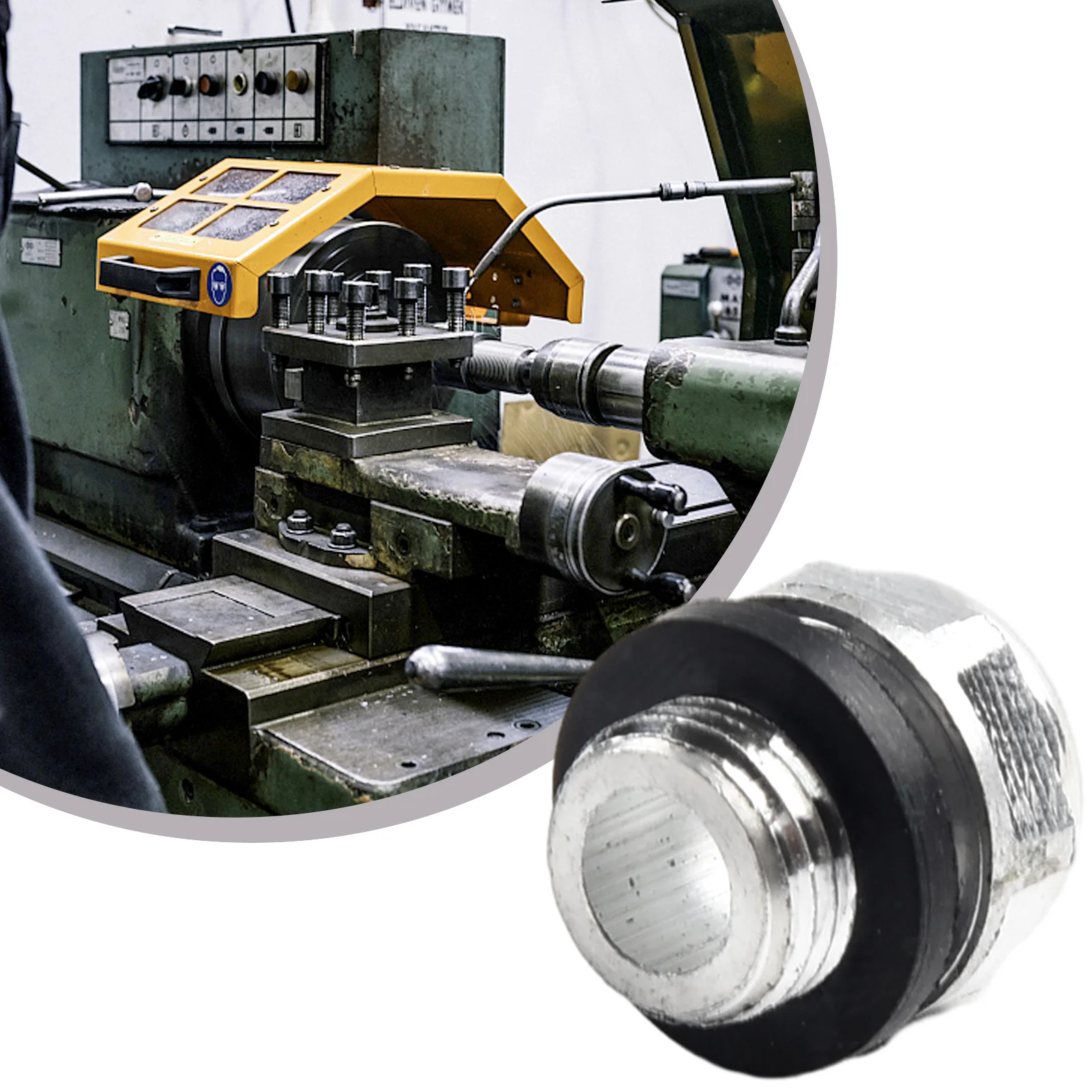Aluminum Oil Level Gauge with Tempered Glass for M10 For M14 M20 Compressors Easy Oil Level Monitoring Solution
