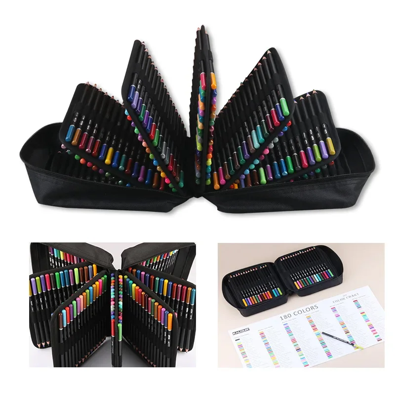 180-Color HB Color Pencil Set Art Oil-based Paint Hand-painted Color Painting Pencil Set