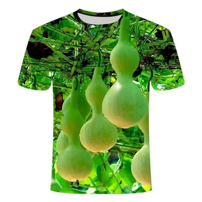 New Summer Fruit Vegetable 3D Print T-Shirts Men Women O-Neck Funny Tshirt Short Sleeve Oversized Harajuku Tee Top Kid Clothing