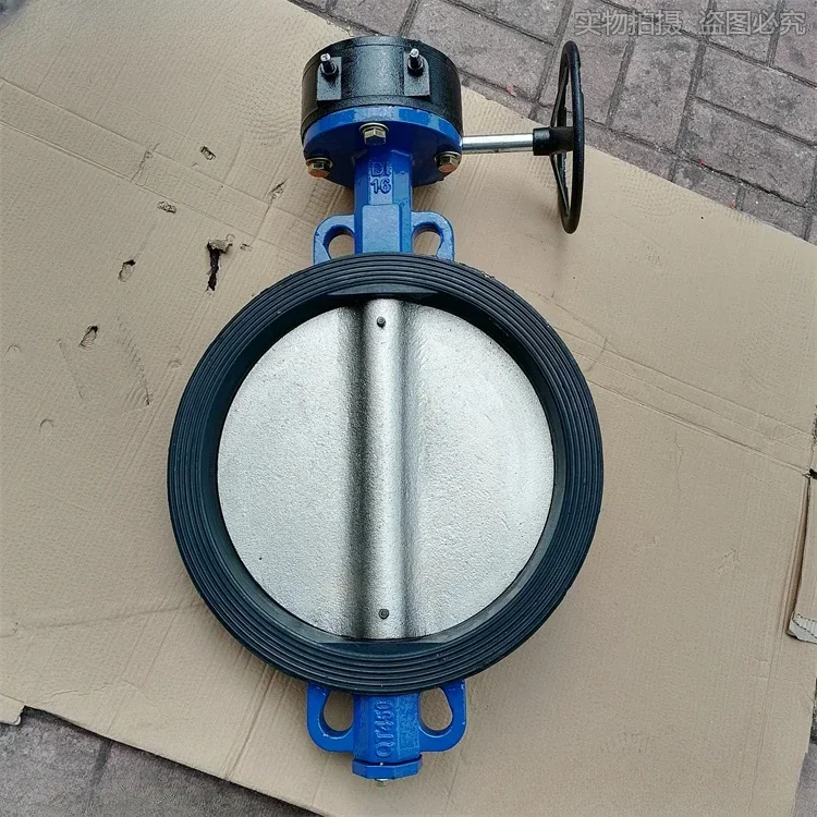 Turbine clamp butterfly valve D371X-10/16 manual gear rotating butterfly valve water valve 12 inch DN250 300 400