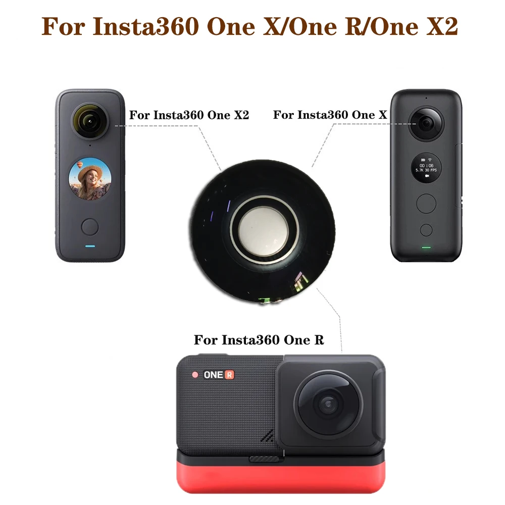 

Оригинальная запасная передняя стеклянная линза для Insta360 One X/One R/One RS Twin Edition/One X2 аксессуары для ремонта камеры 1 шт.