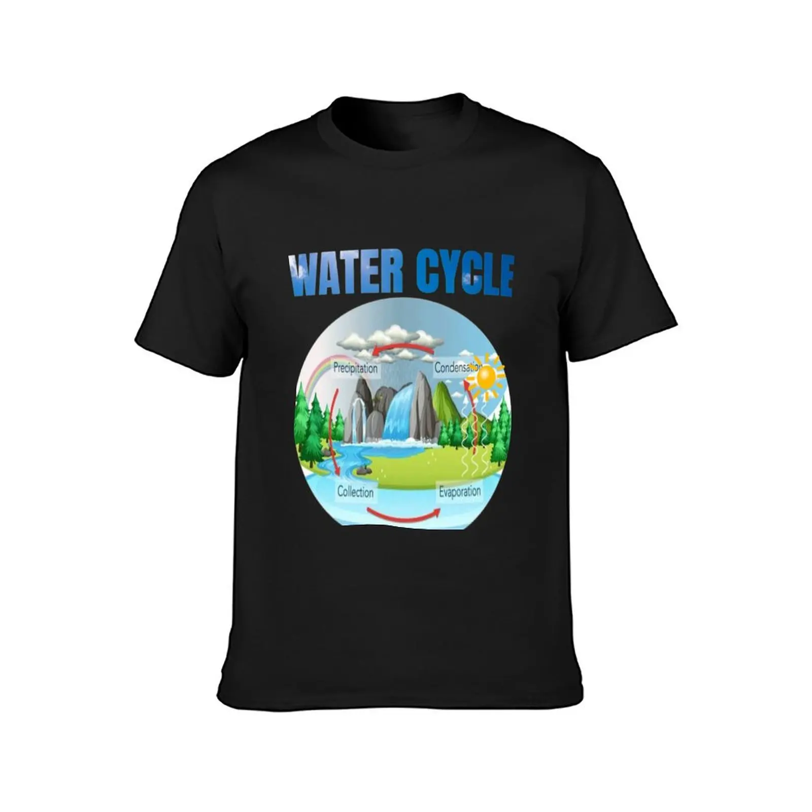 WATER CYCLE : slim fit t-shirts T-Shirt boys animal print tops mens tall t shirts