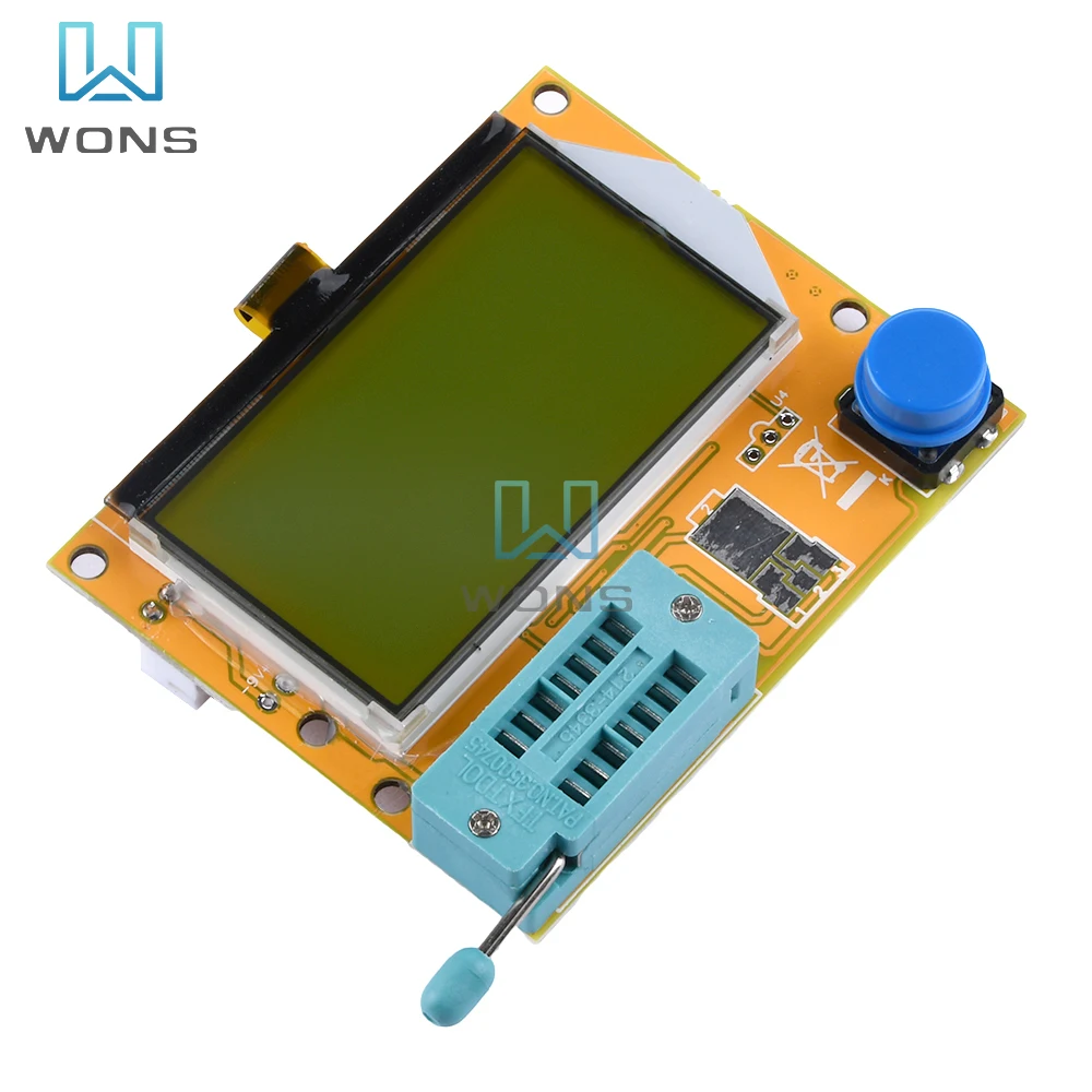 LCD Screen Multimeter Transistor Tester LCR-T4 Mega328 M328 Meter Backlight Diode Triode Capacitance ESR Meter MOS/PNP/NPN L/C/R