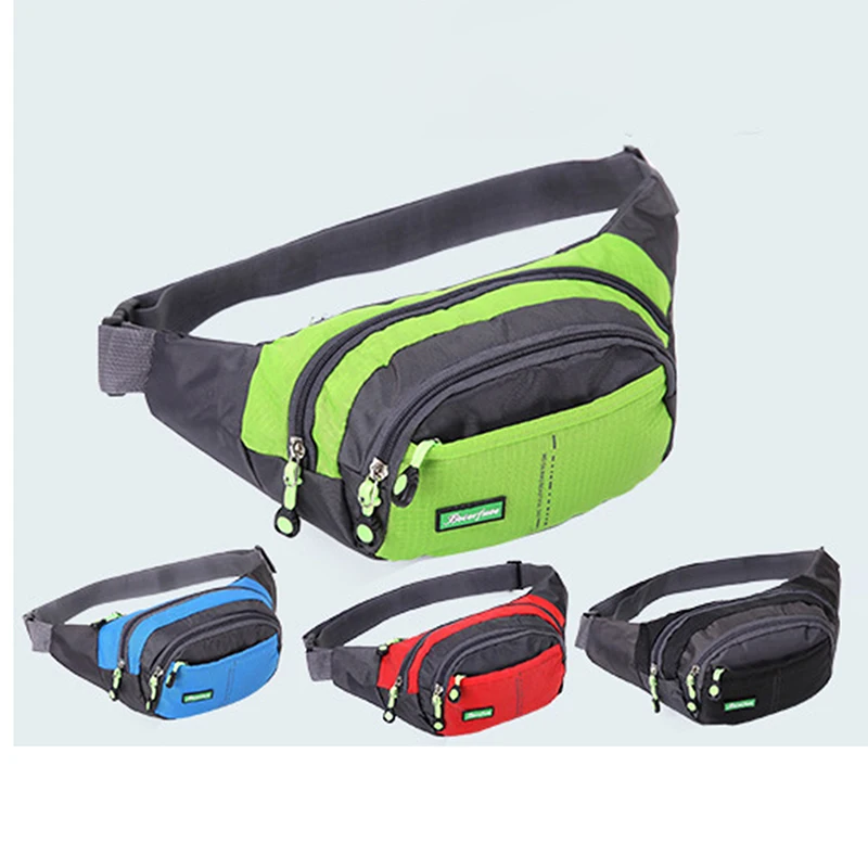 Multifunctional Sport Waist Bag Unisex Waist Packs Outdoor Travel Cycling Climbing Running Waist Bag With Adjustable Belt Strap