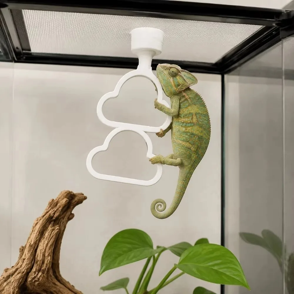 Pet Supplies Plastic Hanging Reptile Climbing Ring magnetic Cloud Shape Snake Climbing Toys Multi-Level Exercise 3-Ring Climber