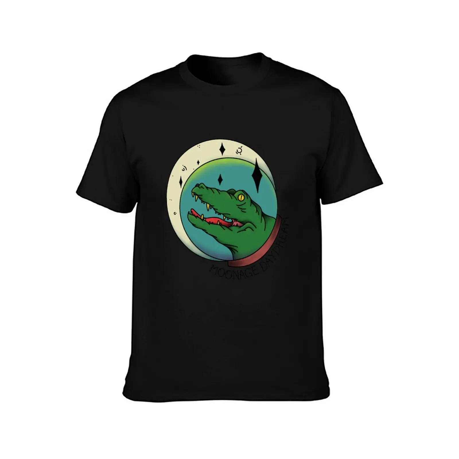 moonage daydream T-Shirt Summer Casual Cotton Tee Oversized Streetwear Tops Vintage Graphic Print Loose Fit Short Sleeve