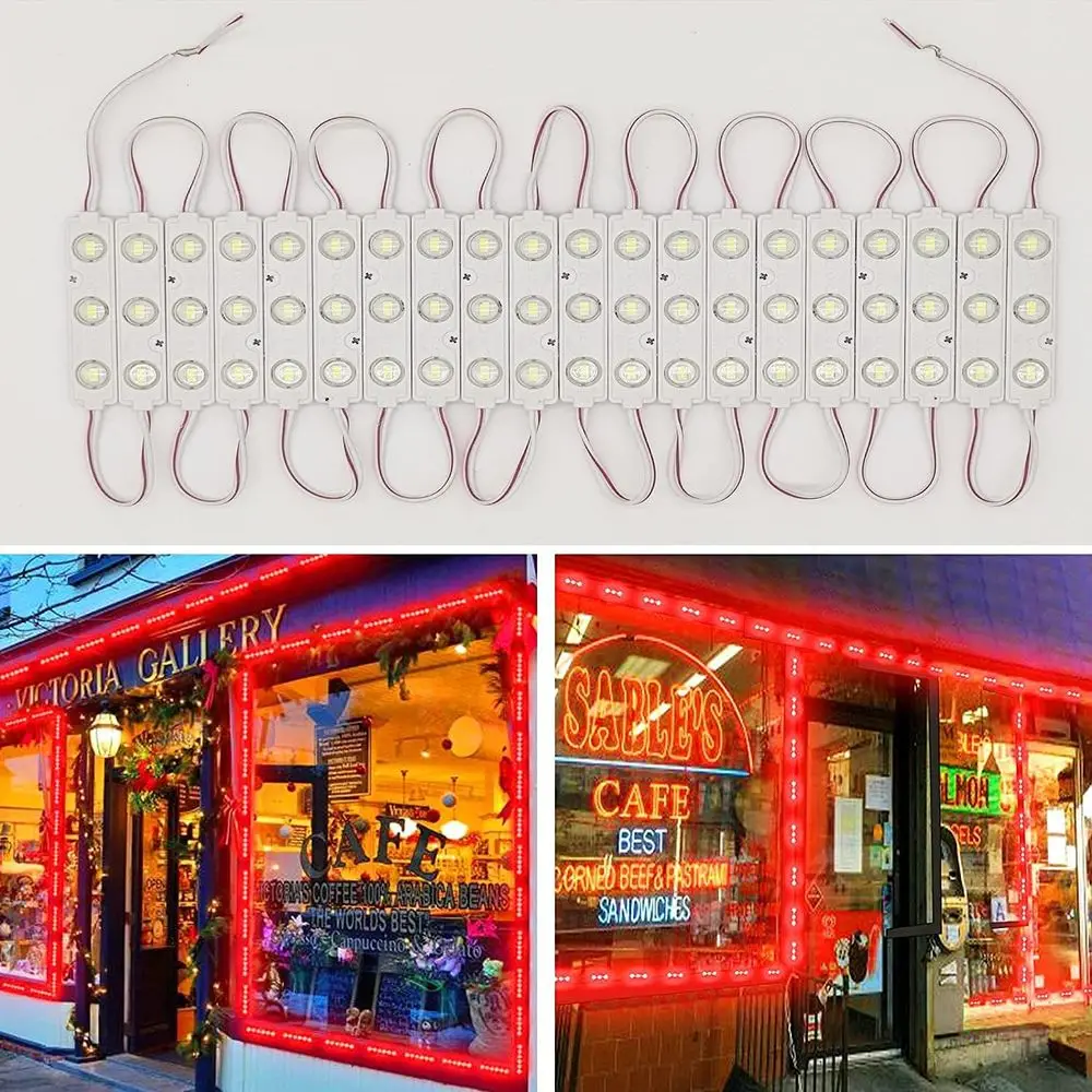 

Светодиодный модуль, 100 шт. 49,8 футов 5730 SMD 150LM на светодиодный модуль IP65 Водонепроницаемый декоративный светильник для рекламных вывесок с лентой Adhesi