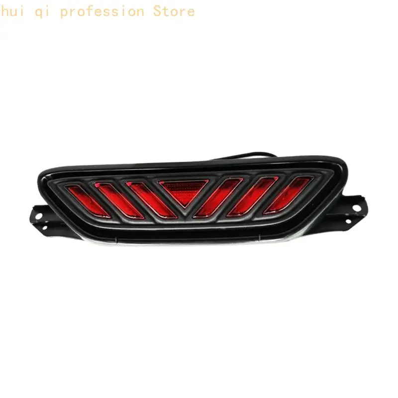Rear Bumper Replacement Lamp with Vehicle Housing, Red Lens Running Brake Light, and Wire Structure for Rear Fog Light H8WE