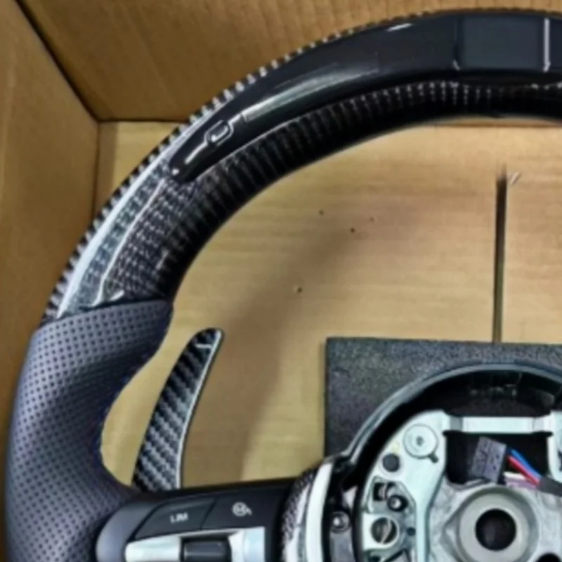 Factory Dire LED Steering Wheel For BMW M3 M4 M5 F30 F10 F31 F32 F34 F35 F87 F82 F83 F07 F11 F18 F06 F12 F13 F80 F85 F86 F33 F36 view 2