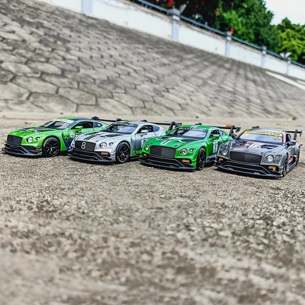 1:32 Scale Bentley Continental GT3 Series Pull-Back Car Alloy Diecast Model Metal Car Model Chritmas Gift for Boys Men