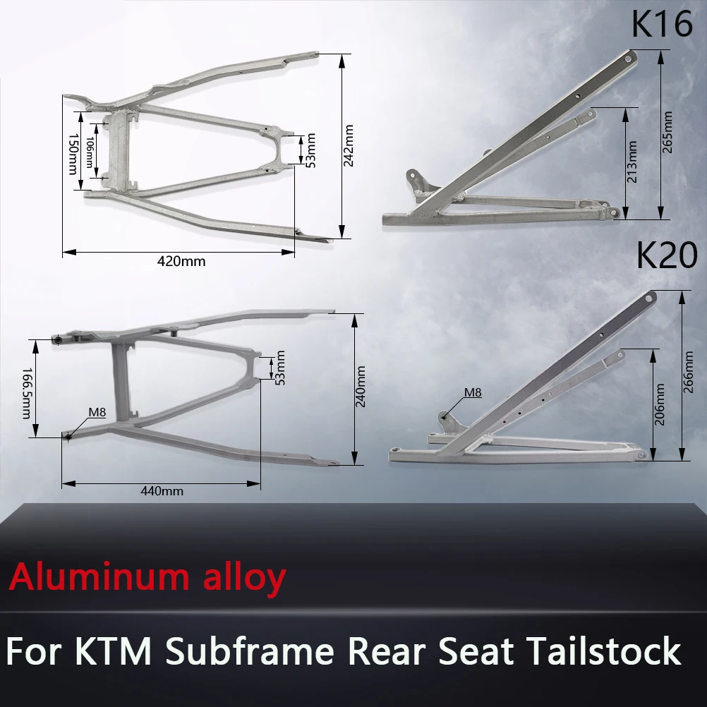 Motorcycle Accessories Subframe Rear Seat Support Tailstock Bracket Sub Frame For KTM 2016-2023 SX SXF EXC EXCF XC XCF XCW XCFW