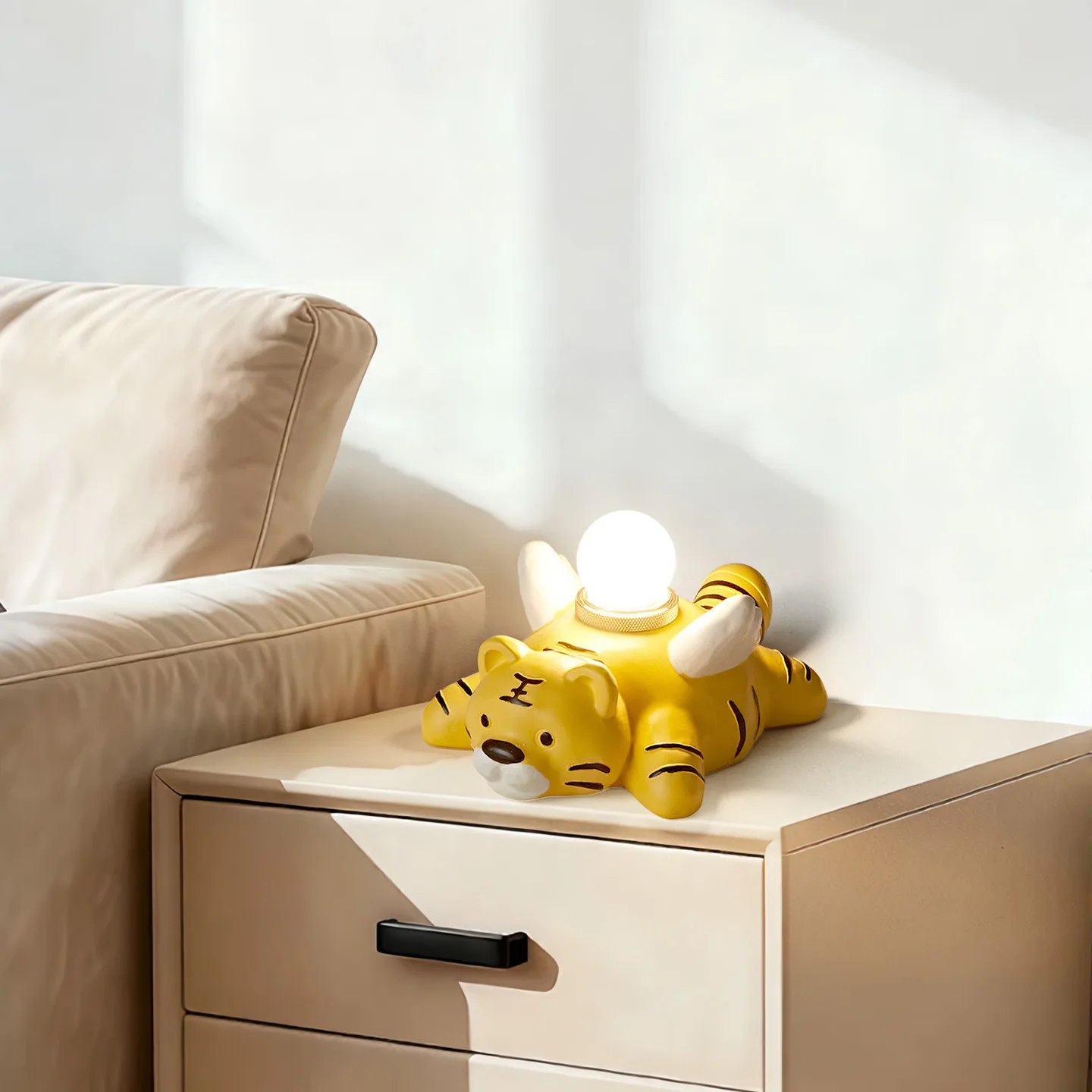 New creative tiger night light I am bedside ambient light birthday gift tabletop ornament