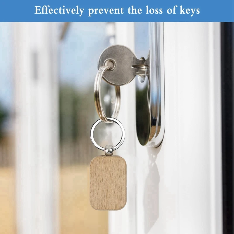 30 упаковок, пустой деревянный брелок для ключей, незавершенные деревянные заготовки для подвесок с брелоками для ключей для EDC-меток, принадлежности для рукоделия «сделай сам»