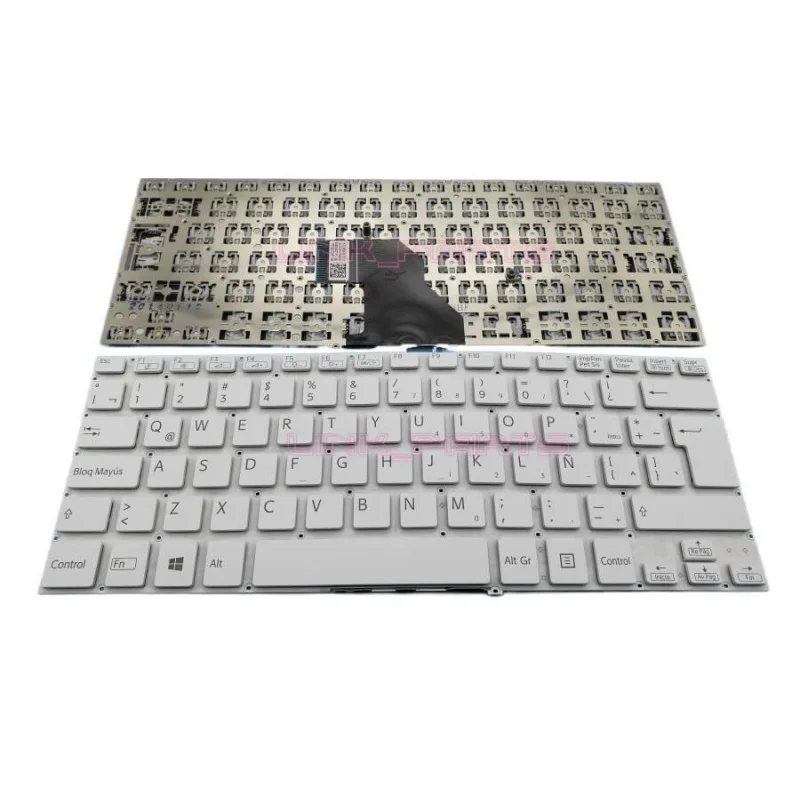 NEW Latin Spanish Keyboard For Sony Vaio SVF14 SVF14E SVF1421S1E SVF1421TST White Laptop Keyboard