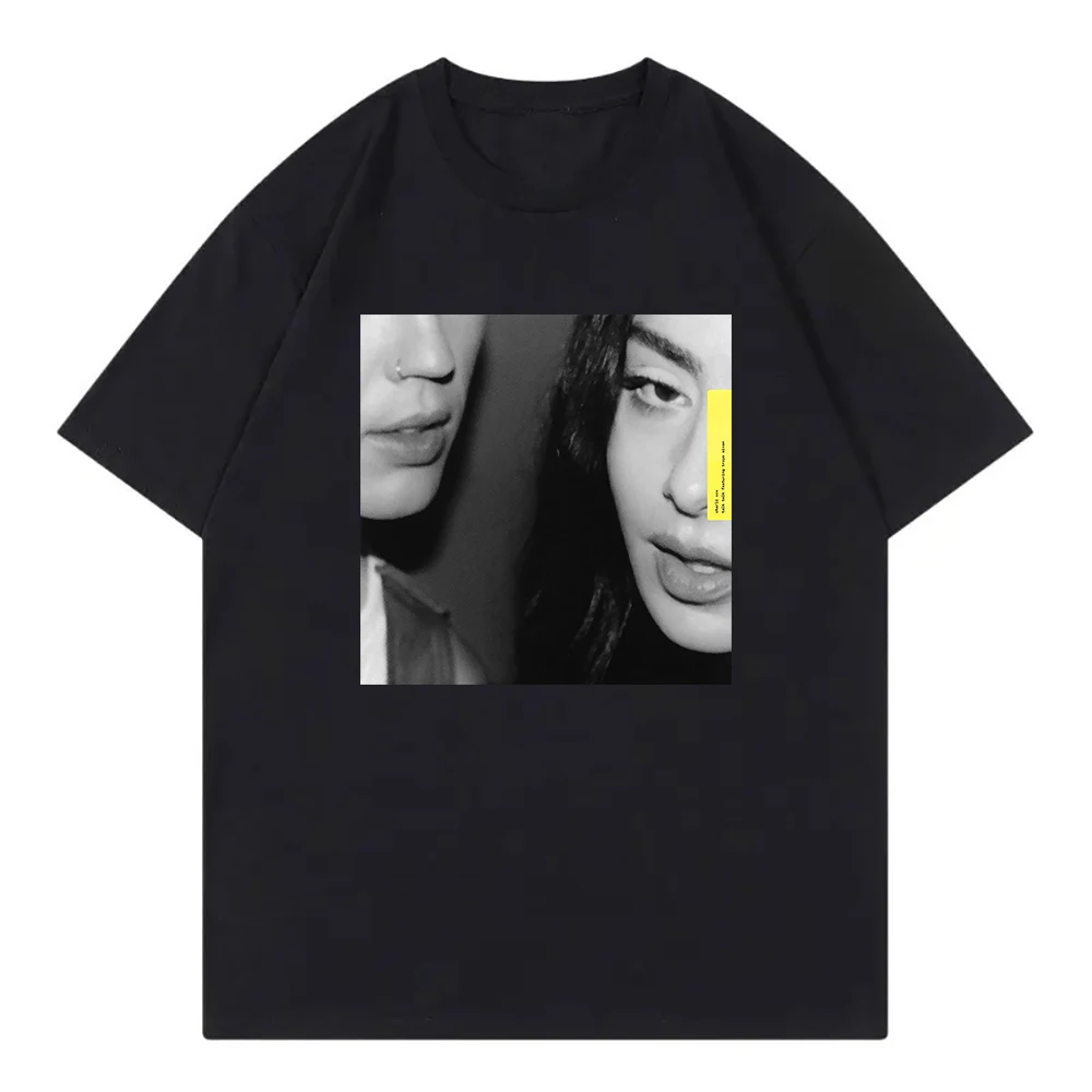 Charli XCX Troye Sivan Talk Talk T Shirt Brat Men Clothing Harajuku T-Shirt Unisex High Quality Clothes Cotton TShirts Graphic