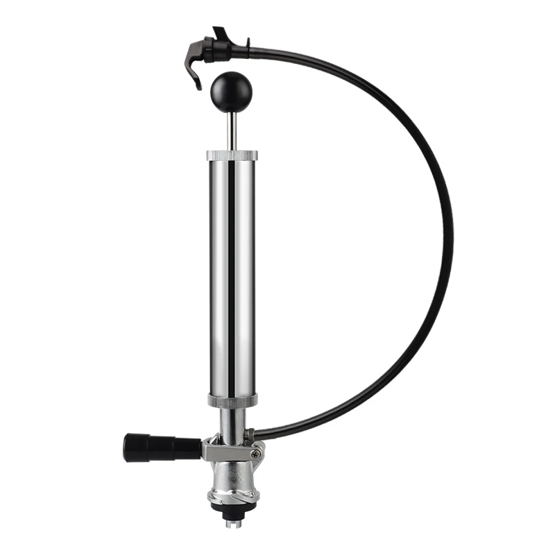 

D System Beer Keg Tap Party Pump, 8 Inch Picnic Pump with Black Beer Faucet & Beer Hose, Home brewing Beer Dispensing