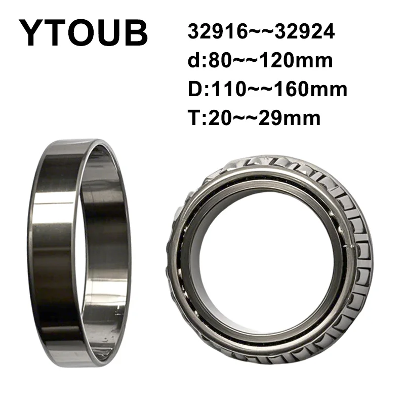 YTOUB 32916 32917 32918 32919 32920 32921 32922 32924 Single-row Tapered Roller Bearing Granulator, crusher, vibrating screen