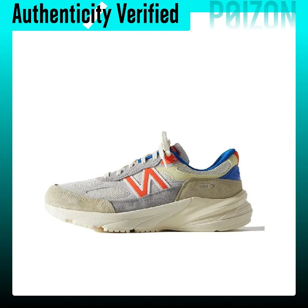 New Balance NB 990 V6 Running Shoes Men's Low-top Gray Orange M990KN6