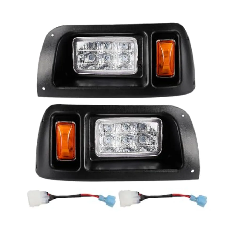 

Club Car DS LED Headlight Kit with Adapter Wire DS LED Headlight Suitable for 1993-Up 12 Volt Club Car DS Replace OEM# 10198800