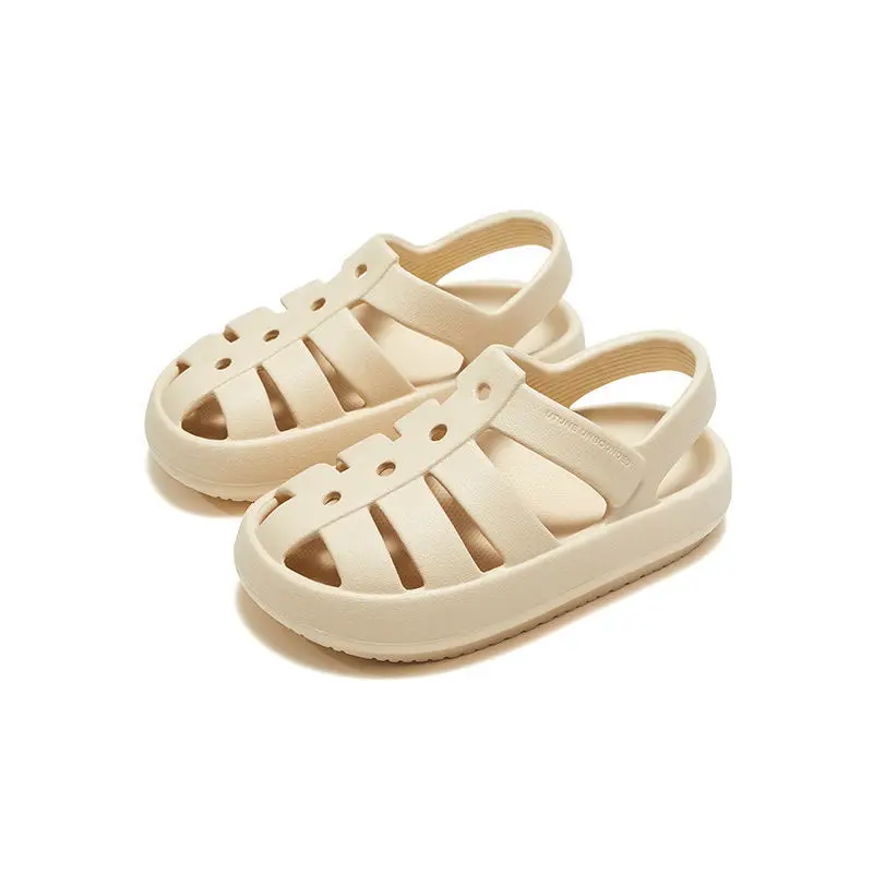 Children Roman Sandals Summer Breathable Hollow Out Kids Shoes for Boys Girls Anti-Slip Soft Sole Beach Shoes Flat Sandals サンダル