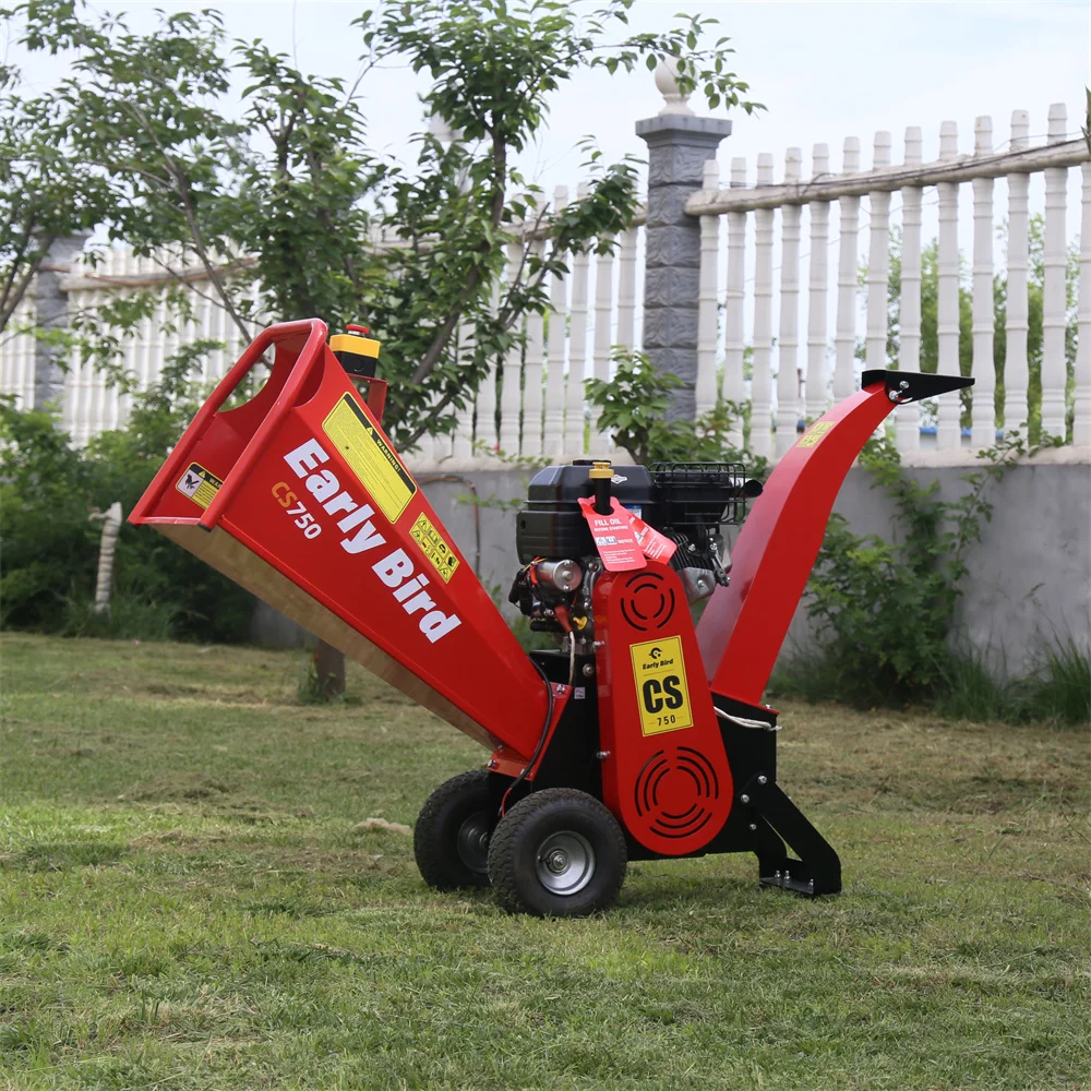 Professional Manufacturer CS-750 engine output chute height1000mm Wood Chipper Garden Shredder