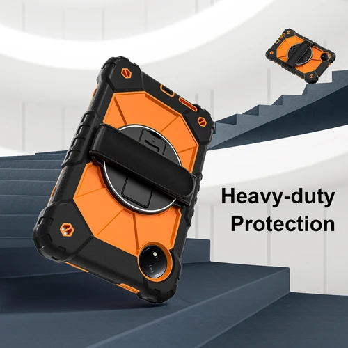 Imagen 2 del producto Para Xiaomi Redmi pad SE 8,7 pulgadas Fundas Redmi pad pro 12,1 pulgadas armadura Tablet funda rotación mango soporte a prueba de golpes cubierta robusta Coque