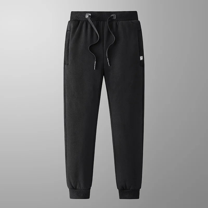 Winter Middle-aged and Elderly Casual Straight Leg Oversized Warm and Loose Fitting Sports Pants