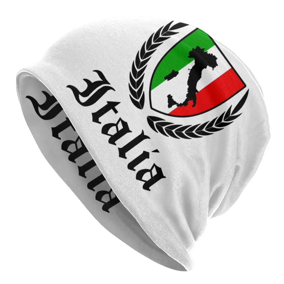 

Streetwear Winter Warm Men Women Knitting Hat Unisex Adult Flag Of Italy Stripe Skullies Beanies Caps Italia Crest Bonnet Hats