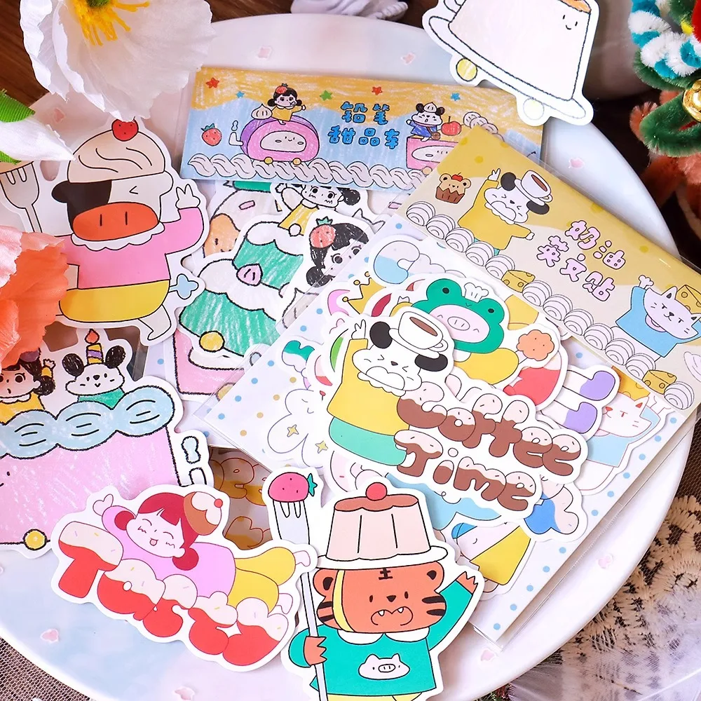 

10 шт./1 лот кавайные канцелярские наклейки «Королевство крема» декоративные мобильные наклейки Скрапбукинг DIY ремесленные наклейки