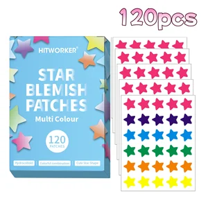 120pcs Salicylic Acid Acne Patches Colorful Star Combination Pack for Blemish Treatment And Skin Care