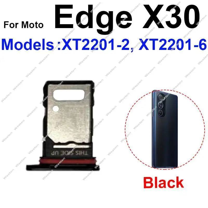 Sim Card Tray Slot For Motorola MOTO Edge 20 Pro 30 Pro S Pro 20 Lite Edge X30 SIM Card Holder  Card Reader Socket Adapter