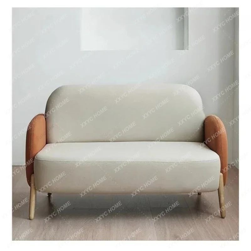 small apartment technology cloth sofa modern double sofa waterproof