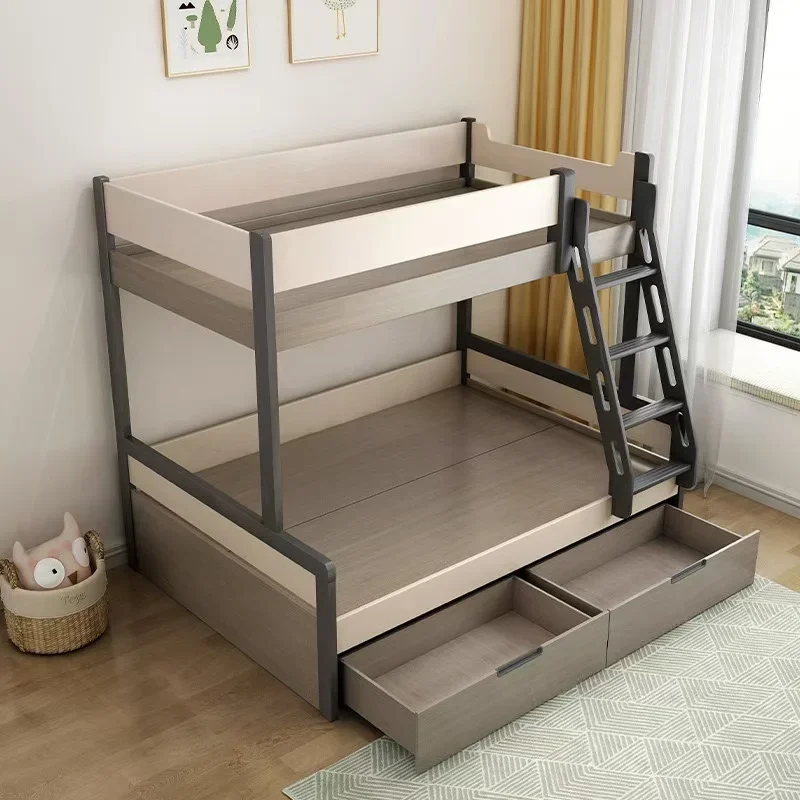 Wooden Bunk Bed for Kids Modern Style Kids Bunk Bed with Children Slide in Stock