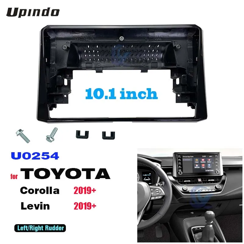 Alone Din 10.1 Inch Car Radio Installation DVD GPS Mp5 Plastic Fascia Panel Frame for TOYOTA Corolla Levin 2019 Dash Mount Kit