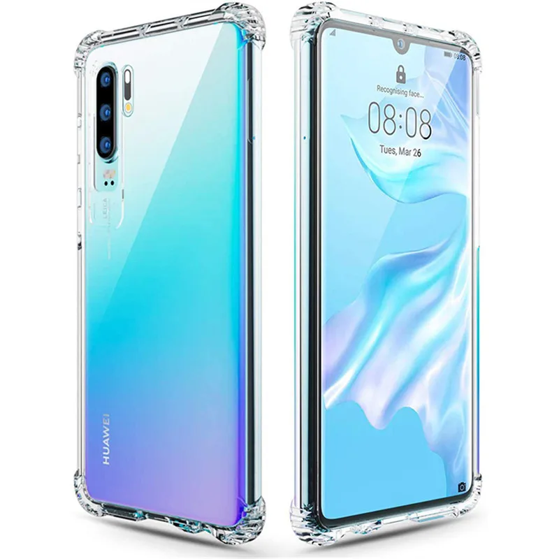 Klare TPU-Hülle für Huawei P30 P70 Pro, stoßfeste, ultradünne Handyhülle für Huawei P60 P50 P40 Pro Plus Pura 70, transparente Capa