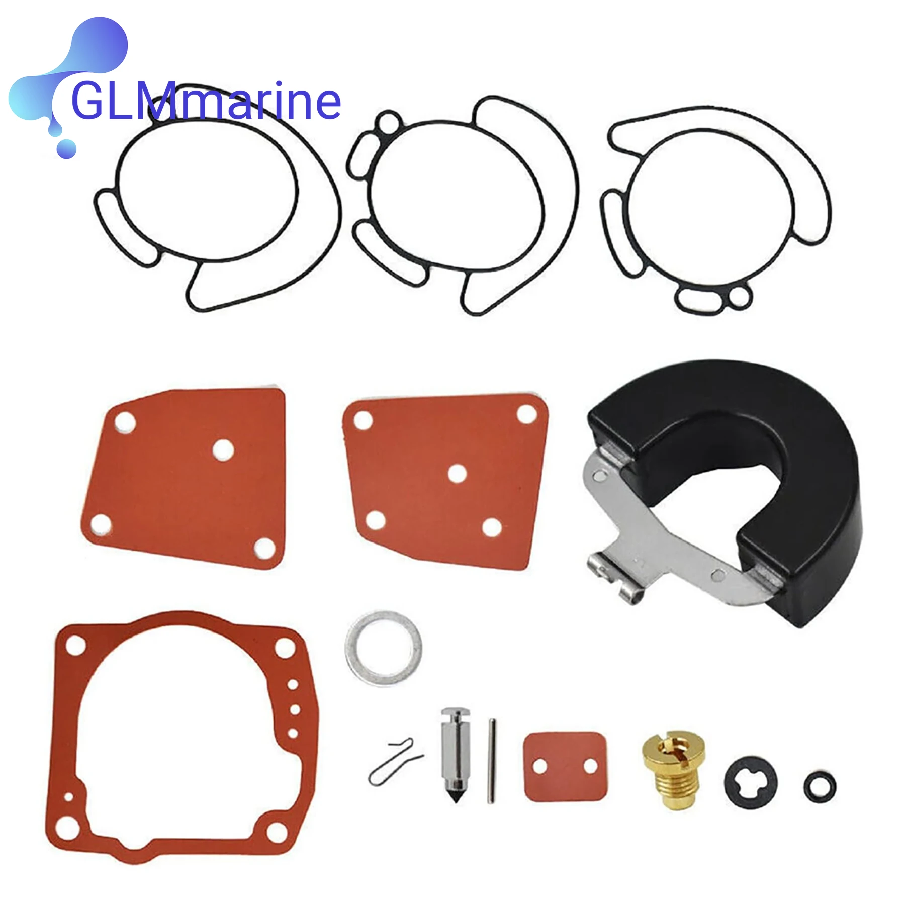 مجموعة إعادة بناء المكربن Carb الجديدة مع عوامة لجونسون Evinrude 438996 BRP OMC V4 V6 90 100 115 150 175 حصان 777719 435442 18-7247 #5