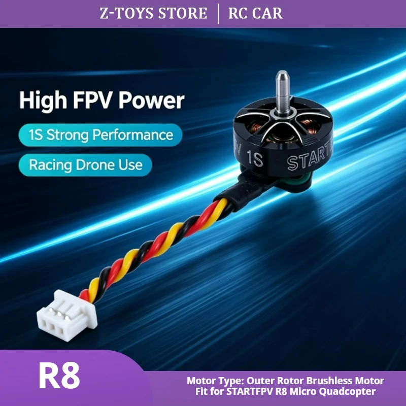 STARTFPV R8 FPV Quadcopter 0802 Brushless Motor 1S 20000KV Tiny Whoop Racing Freestyle Indoor FPV Drone