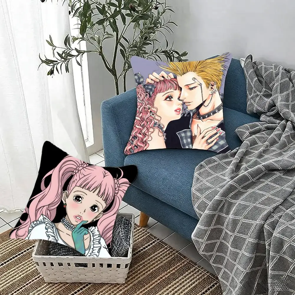 Gothic Romantic P-Paradise Kiss Cushion Cover Fluffy velvet Nordic style plush Living room sofa decorative