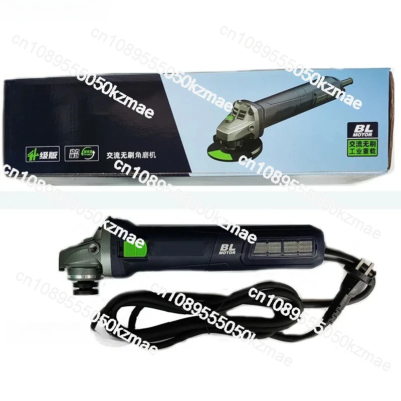 1300W Brushless AC Angle Grinder 8210T | 220V Handheld, Fine Handle for Stone/Metal/Wood Cutting & Grinding