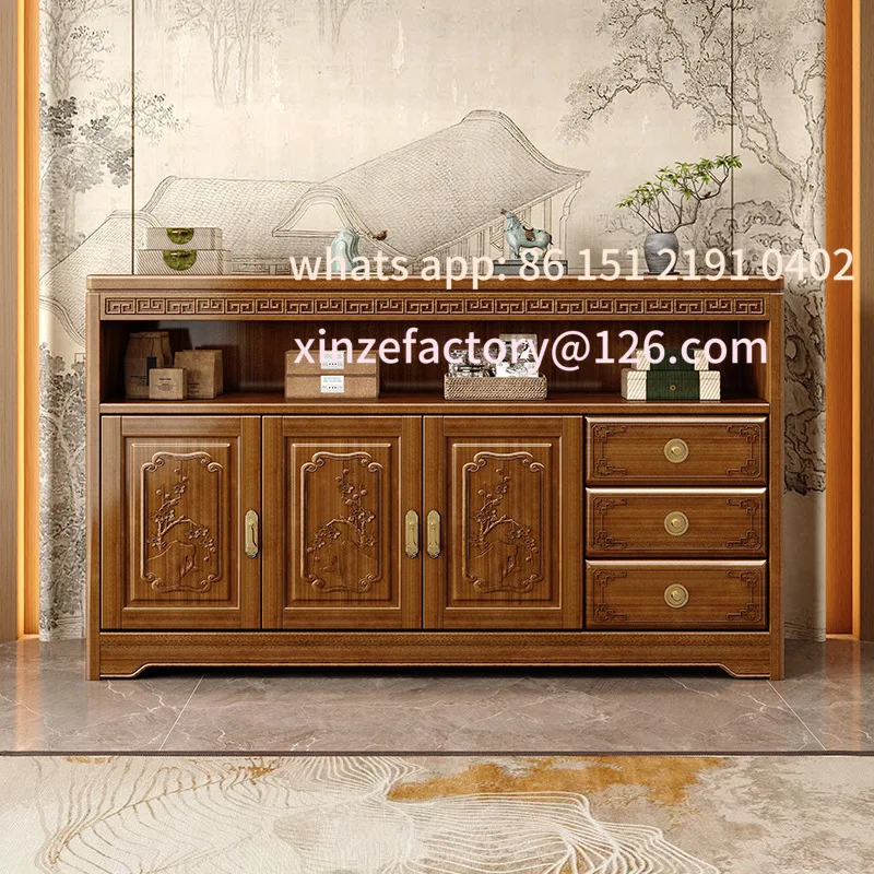 

Customizable Camphor Wood Entrance Modern Living Room Solid Wood Decoration Partition Against Wall Cupboard Storage Household